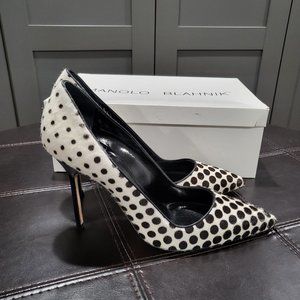 Manolo Blahnik calf hair pumps